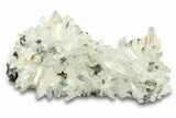 Quartz Crystal Cluster with Chalcopyrite - Peru #291033-1